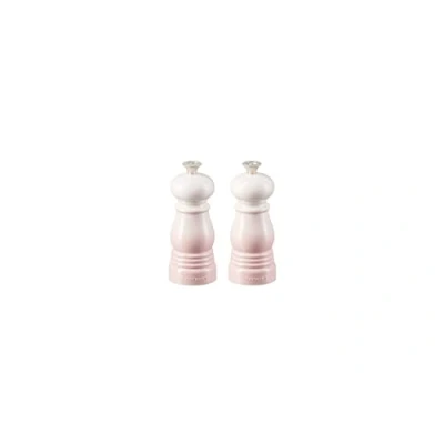 Image of Le Creuset Mini salt and pepper set Shell Pink 12 cm