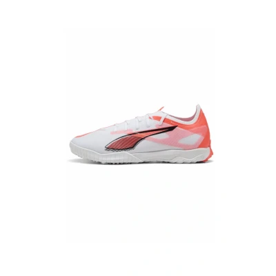 Image of Puma Unisex&#039;s Ultra 5 Match Tt Soccer Shoe, White Black Glowing Red, 6 UK