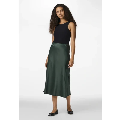 Image of YAS Yaspella MIDI Skirt Aline skirt, Women&#039;s, Size: XS, Sycamore