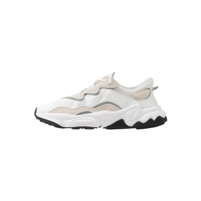 Image of adidas Originals Ozweego Trainers for kids, Size: 3, Footwear white/core black Leather and textile