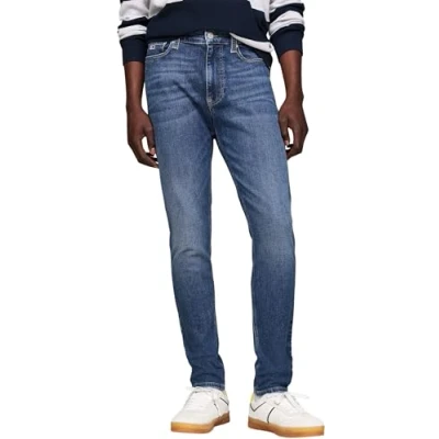 Image of Tommy Jeans Simon Skinny Fit, Men&#039;s, Size: 38x36, Denim dark