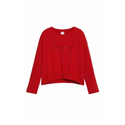 Image of Desigual Long sleeved top for kids, Size: 5/6y, Red