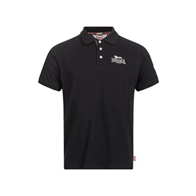 Image of Lonsdale Bruan Polo shirt, Men&#039;s, Size: XXL, Black silver