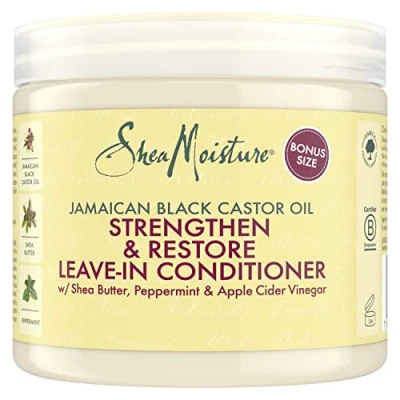Image of Shea Moisture Jamaican Black Castor Oil Strengthen, Grow &amp; Restore Leave In Conditioner 431ml