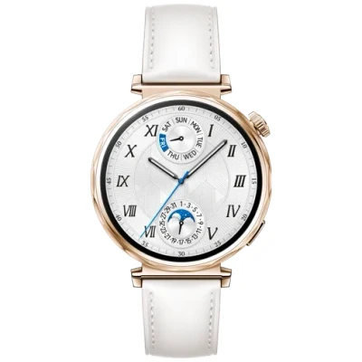 Image of Huawei Watch GT 5 41mm Gold (White Leather Strap)
