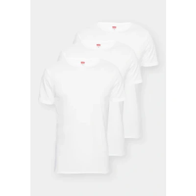 Image of Levi&#039;s Classic Solid CREW 3 PACK Undershirt, Men&#039;s, Size: Small, White