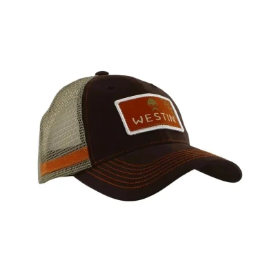 Image of Westin Hillbilly Trucker cap Grizzly Brown Fishing