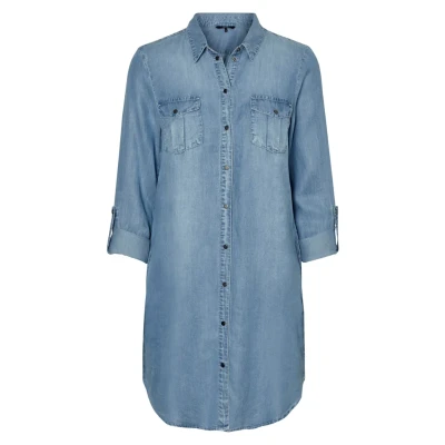 Image of Vero Moda denim dress, Women&#039;s, Size: XXL, Light blue