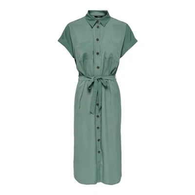 Image of ONLY Women&#039;s Onlhannover S/S Shirt Dress Noos WVN, Laurel Wreath, 40