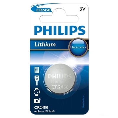 Image of Button Brand PHILIPS Model Lithium 3V 2450 X1