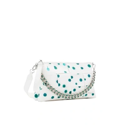 Image of Desigual Women&#039;s New Splatter Dortmun Accessories PU Across Body Bag, White, One Size, Size