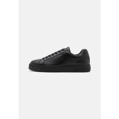 Image of Armani Exchange Men&#039;s London Trainers, black beauty, 9 UK