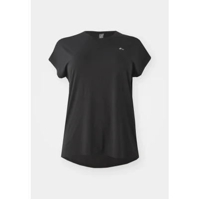 Image of ONLY Play Onpaubree LIFE BAT Loose TEE Basic Tshirt, Women&#039;s, Size: 16/18, Black