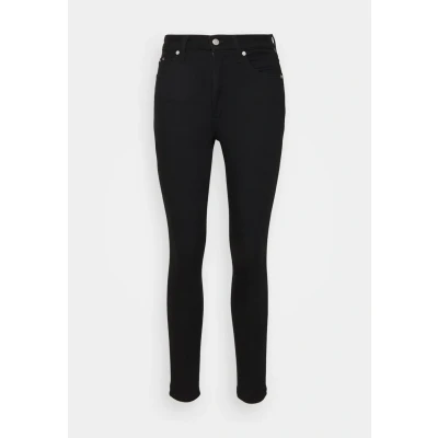Image of Calvin Klein Jeans HIGH RISE Skinny Fit, Women&#039;s, Size: 24, Denim black