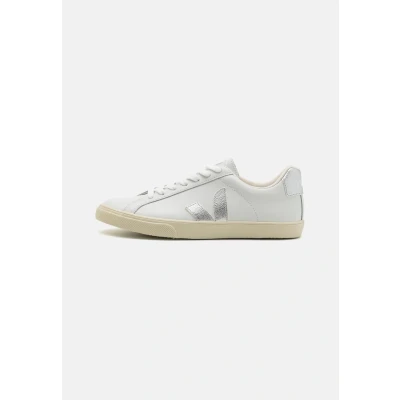 Image of Veja Esplar LOGO Trainers extrawhite/silver, Women&#039;s, Size: 4, Extra white/silver Leather