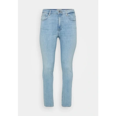 Image of ONLY Carmakoma Women&#039;s Carsui Mid Slim DNM Rea286 Noos, Light Blue (Light Denim), 46W / 32L