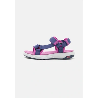 Image of Trollkids KIDS Lysefjord Unisex Walking sandals for kids, Size: 32, Violet blue/navy/mallow pink shoes