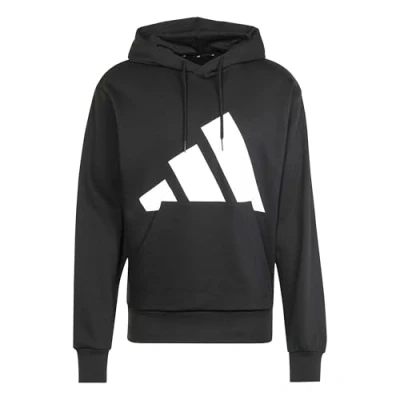 Image of adidas Sportswear Essentials BIG LOGO Hoodie, Men&#039;s, Size: Small, Black/white
