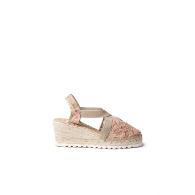 Image of Toni Pons Terra Vegan Espadrilles with Wedge for Women Made of Cotton Fabric, Multi Bi, 36/36.5 EU