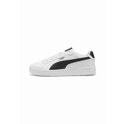 Image of PUMA Court Classico, Sportstyle Core Unisex Adult, White Black Gold, 9 UK