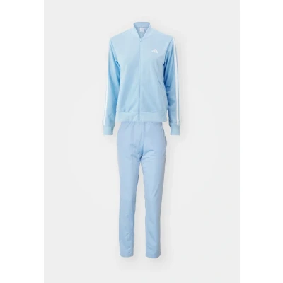 Image of adidas Sportswear Essentials 3STRIPES Tracksuit, Women&#039;s, Size: XXS, Glow blue