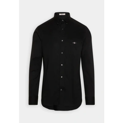 Image of GANT Shirt, Men&#039;s, Size: 3XL, Black
