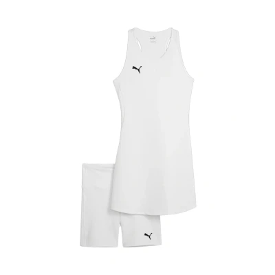 Image of puma Teamgoal Leggings whitepuma black, Women&#039;s, Size: Large, white black