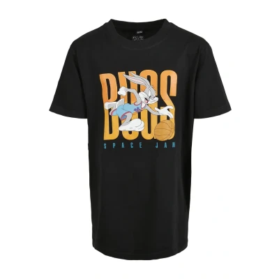 Image of Mister Tee Space Jam Balling Bugs Print Tshirt for kids, Size: 5 6y, Black