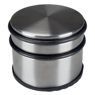 Image of Toolland TL74051 Stainless Steel Door Stop, 9 cm Diameter x 7.5 Height, 1.1 kg Weight 175695