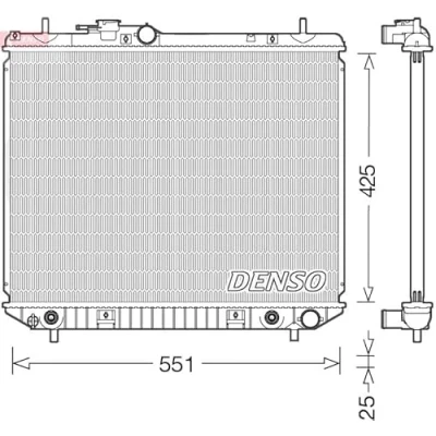 Image of Radiator, engine cooling DENSO DRM35005
