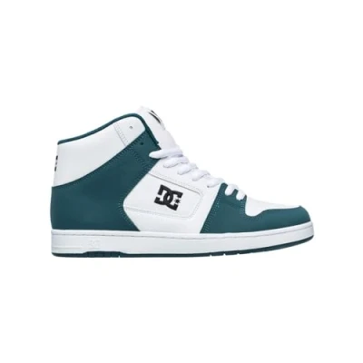 Image of DC Shoes Manteca HI Hightop trainers, Size: 10.5, Wbj white blue jay Leather