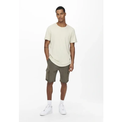 Image of Only &amp; Sons Onsmatt LIFE Longy TEE Basic Tshirt, Men&#039;s, Size: Large, Pelican