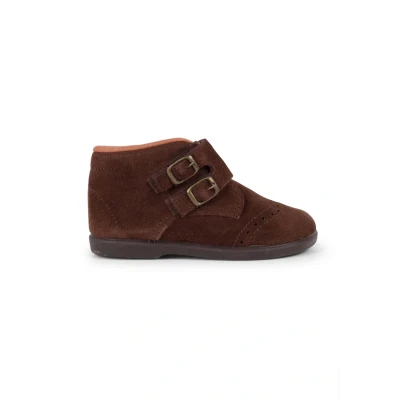 Image of Pisamonas Adherente Adorno Hebillas Baby shoes for kids, Size: 3K, Marrón