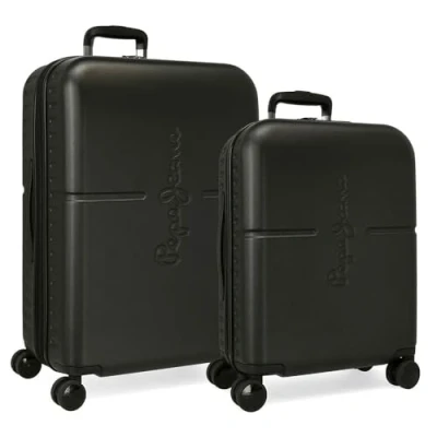 Image of Pepe Jeans Highlight Suitcase, Black, One Size, Luggage set