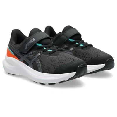 Image of Asics GT 1000 Unisex Road running shoes for kids, Size: K13.5, Black/jasper green