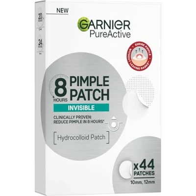 Image of Garnier Pure Active 8hr Invisible Hydrocolloid Blemish Patch Cruelty Free &amp; Vegan 44 patches