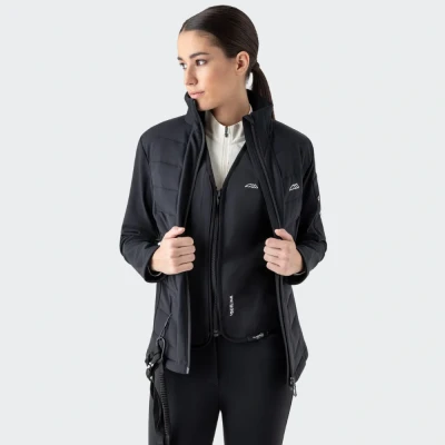 Image of Equiline Ladies Entrec Softshell Coat Airbag Compatible Black UK10 Coats Horse &amp; Equestrian
