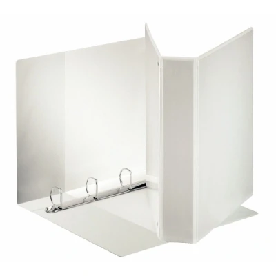 Image of Esselte Leitz Customisable A4 4 Ring Binder with Storage Pockets and Plastic Cover 7,5 cm