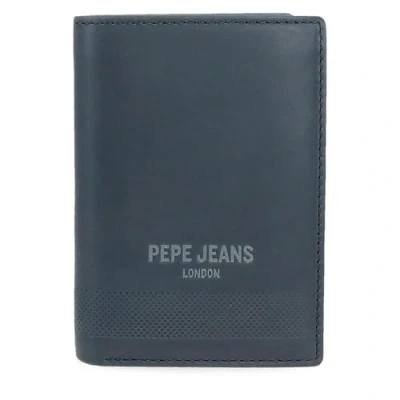 Image of Pepe Jeans Deep Vertical Wallet with Coin Purse, One Size, Blue, Purse