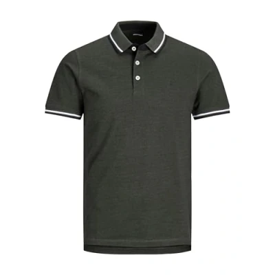 Image of Jack &amp; Jones Jjepaulos Polo shirt, Men&#039;s, Size: 2XL, Forest night