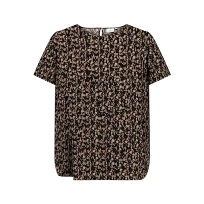 Image of Only Carmakoma Women&#039;s Carvica Ss AOP Top Noos T Shirt, Black/Aop: Cora Graphic, 22 Plus