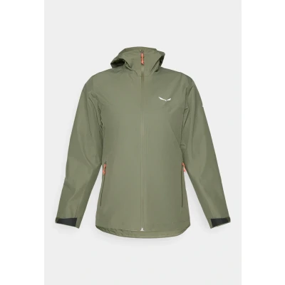Image of Salewa PUEZ Jacket Hardshell jacket, Women&#039;s, Size: 14, Faded green