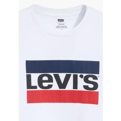 Image of Levi&#039;s Sportswear LOGO TEE Print Tshirt, Men&#039;s, Size: Small, White