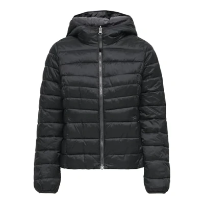 Image of ONLY Onltahoe Reversible HOOD Jacket Winter jacket, Women&#039;s, Size: Small, Black detail/phantom