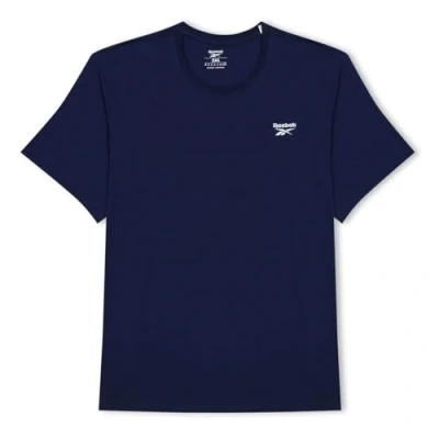 Image of Reebok Identity Small LOGO TEE Basic Tshirt, Men&#039;s, Size: Medium, Dark blue