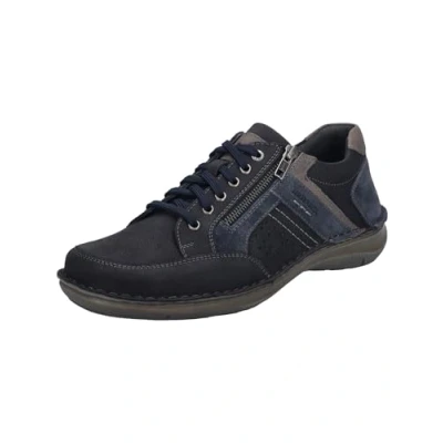 Image of Josef Seibel NEW Anvers Casual laceups, Men&#039;s, Size: 10.5, Blau dunkelblau kombi Leather