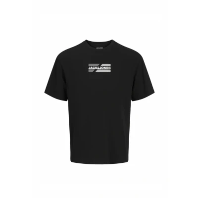 Image of JACK &amp; JONES Men&#039;s Jjecorp Graphic Tee Ss O Neck Noos T Shirt, Black/Detail:01, L