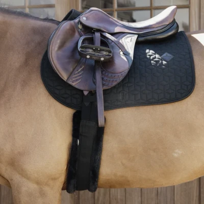 Image of Kentucky Horsewear Sheepskin Girth Black/Black 135cm Horse Riding Equestrian