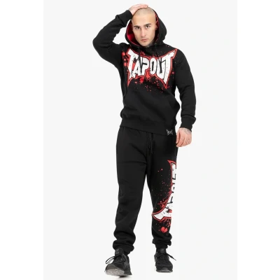 Image of Tapout Hoodie, Men&#039;s, Size: 3XL, Black red ecru