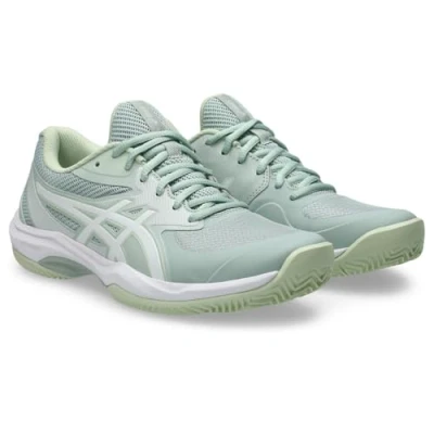 Image of Asics GAME FF CLAY/OC Clay court tennis shoes, Women&#039;s, Size: 4, Lichen rock/white shoes